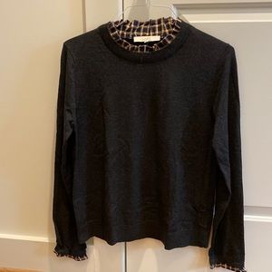 Loft charcoal grey sweater